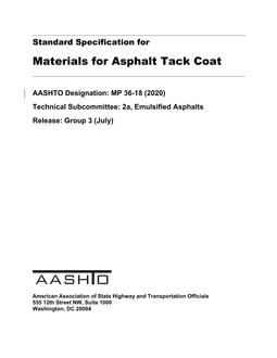 AASHTO MP 36