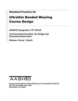 AASHTO PP 100