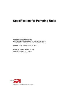 API Spec 11E