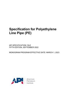 API Spec 15LE