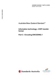 AS/NZS ISO/IEC 15475.3