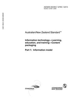 AS/NZS ISO/IEC 12785.1