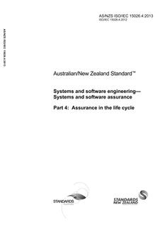 AS/NZS ISO/IEC 15026.4