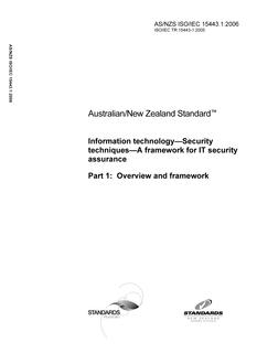 AS/NZS ISO/IEC 15443.1