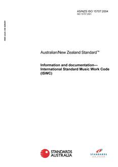 AS/NZS ISO 15707