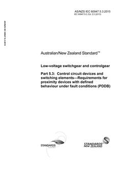 AS/NZS IEC 60947.5.3