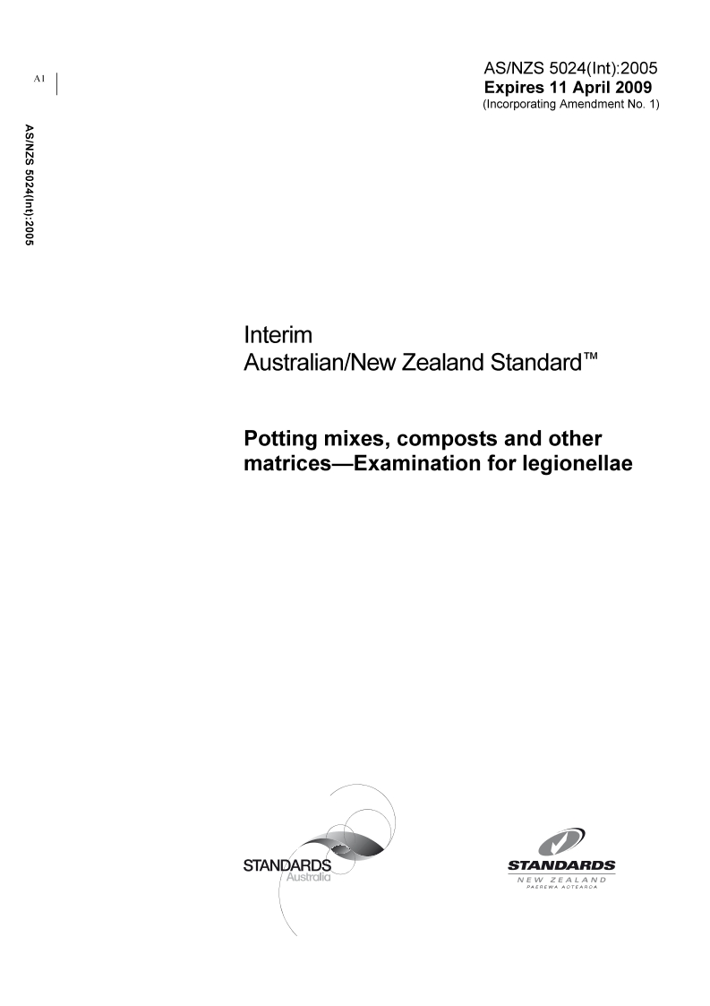 AS/NZS 5024(INT)