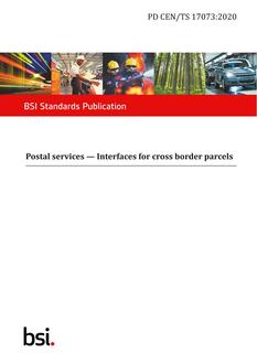 BS PD CEN/TS 17073